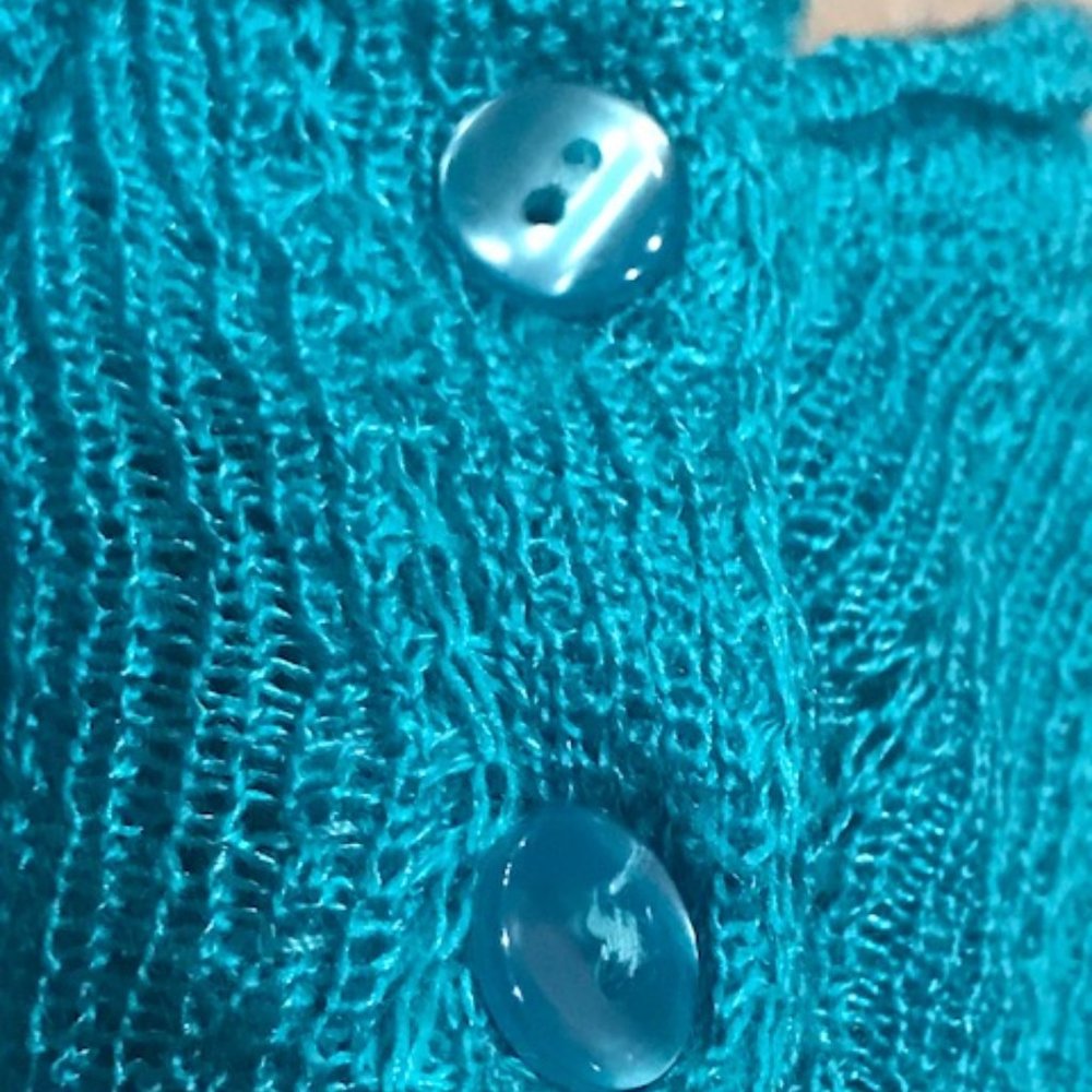 Turquoise Movie Night Sweater - Picture 2 of 7